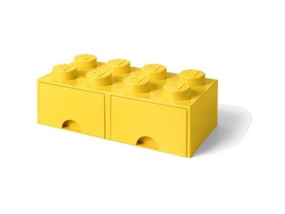 LEGO úložný box s šuplíky 250x500x180mm - bílý