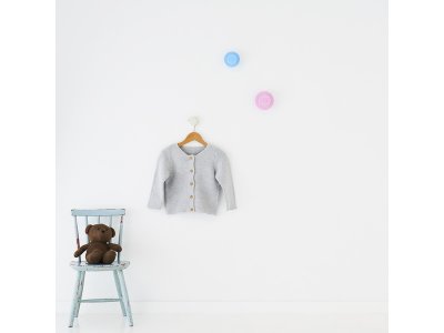 LEGO věšák na zeď (3 ks) - bílá, černá, šedá