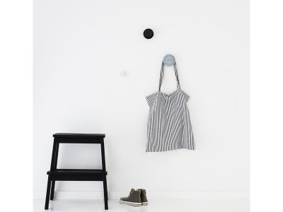 LEGO věšák na zeď (3 ks) - bílá, černá, šedá