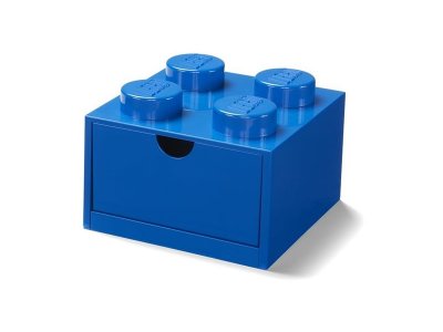 LEGO stolní box 4 se zásuvkou šedý
