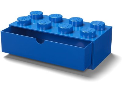 LEGO stolní box 8 se zásuvkou červený