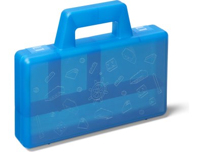 LEGO To Go úložný box s přihrádkami - zelená