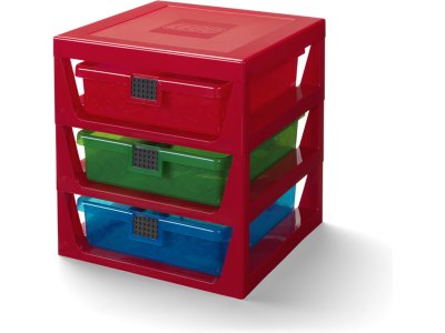 LEGO organizér se třemi zásuvkami - modrá