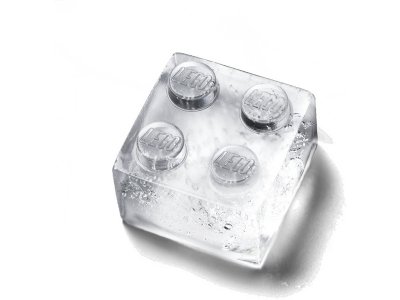 LEGO silikonová forma na led Iconic modrá