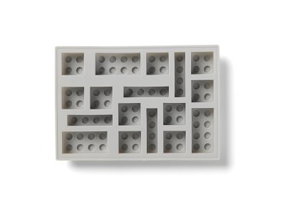 LEGO silikonová forma na led Iconic šedá