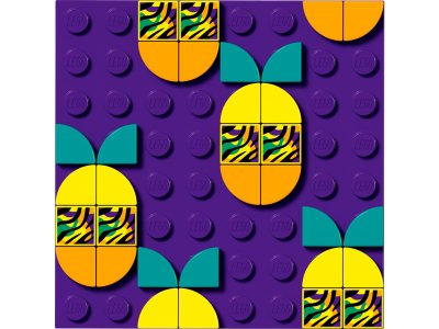 LEGO DOTs - Neonový tygr – náramek & ozdoba na tašku