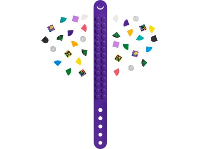 LEGO DOTs - Neonový tygr – náramek & ozdoba na tašku