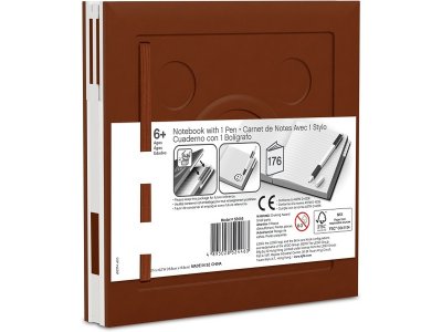 LEGO 2.0 zápisník s gelovým perem hnědý