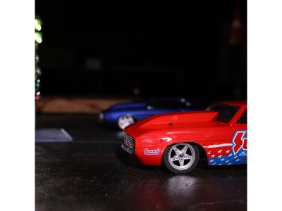 Losi 22S Dragster 1:10 1969 Camaro RTR modré