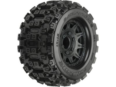 Pro-Line kolo 2.8", pneu Badlands MX28, disk Raid H12 černý (2)