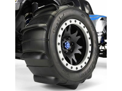 Pro-Line kolo 4.3", pneu Sling Shot Pro-Loc, disk Impulse H24 černo-šedý (2) (X-Maxx)