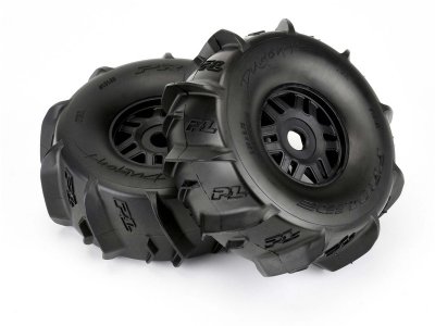 Pro-Line kolo 2.4/3.3", pneu Dumont, disk H17 černý (2)