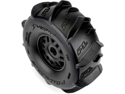 Pro-Line kolo 2.4/3.3", pneu Dumont, disk H17 černý (2)