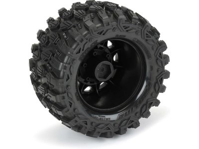 Pro-Line kolo 2.8", pneu Hyrax, disk Raid H12 černý (2)