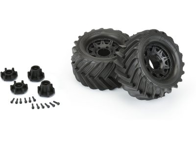 Pro-Line kolo 2.8", pneu Demolisher, disk Raid H12 černý (2)