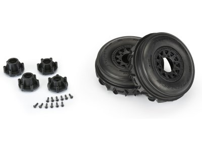 Pro-Line kolo 2.2"/3.0" Dumont Paddle přední, disk černý (2)