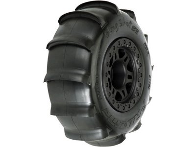 Pro-Line kolo 2.2/3.0", pneu Sling Shot Paddle, disk SC H12 černý (2)