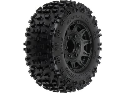 Pro-Line kolo 2.8", pneu Badlands, disk Raid H12 černý (2)