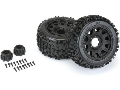 Pro-Line kolo 3.8", pneu Badlands, disk Raid H17 černý (2)