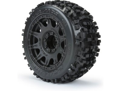 Pro-Line kolo 3.8", pneu Badlands, disk Raid H17 černý (2)