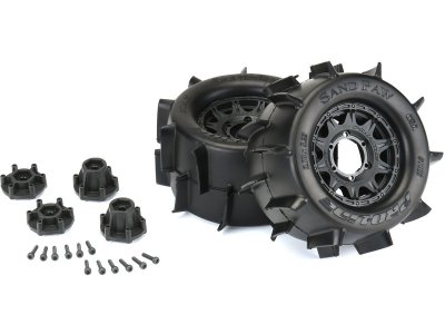 Pro-Line kolo 2.8", pneu Sand Paw, disk Raid H12 černý (2)
