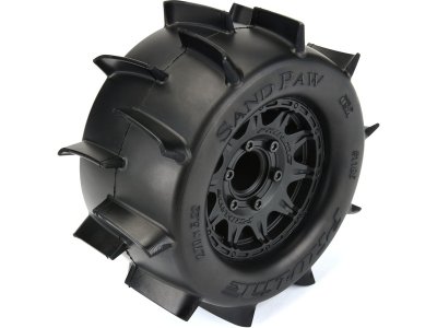 Pro-Line kolo 2.8", pneu Sand Paw, disk Raid H12 černý (2)