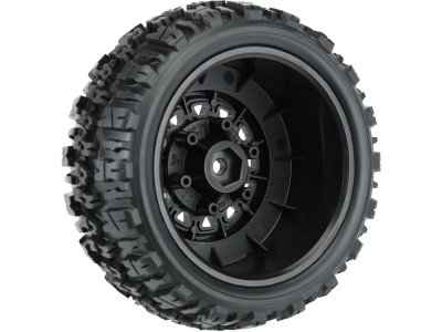 Pro-Line kolo 2.2/3.0", pneu Trencher X, disk Raid H12 černý (2)