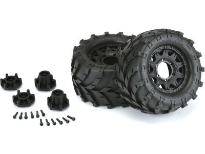 Pro-Line kolo 2.8", pneu Masher, disk Raid H12 černý (2)