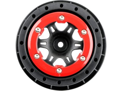 Pro-Line disk 2.2/3.0" Split Six zadní H12 červeno-černý (2)