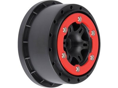 Pro-Line disk 2.2/3.0" Split Six zadní H12 červeno-černý (2)