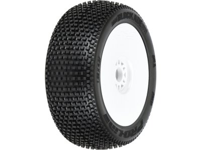 Pro-Line kolo 3.3", pneu Blockade S3 Buggy Tires, disk H17 bílý (2)