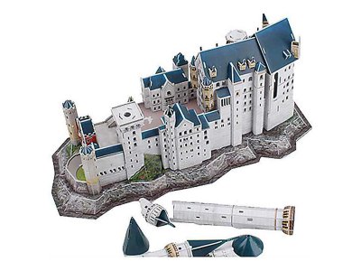 Revell 3D Puzzle - Neuschwanstein s LED osvětlením (38cm)