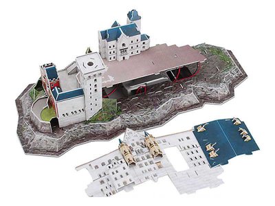 Revell 3D Puzzle - Neuschwanstein s LED osvětlením (38cm)