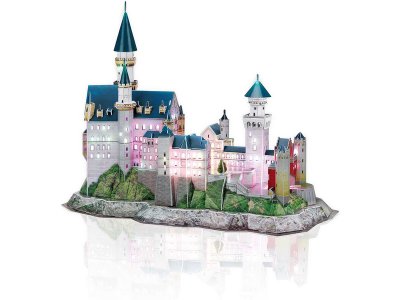 Revell 3D Puzzle - Neuschwanstein s LED osvětlením (38cm)