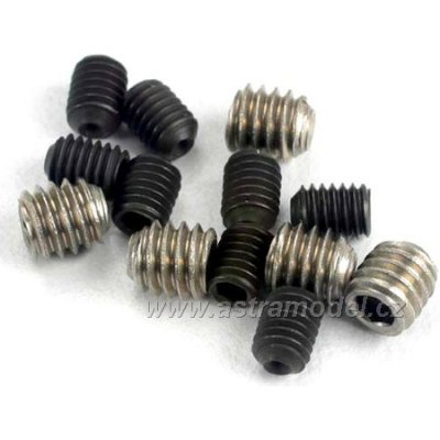 Traxxas Červíky imbus ocel M3x4mm (4), nerez M4x4mm (4)