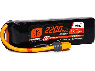 Spektrum Smart G2 LiPo 11.1V 2200mAh 50C IC3