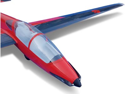 Fox 3.5m ARF červeno/modrý