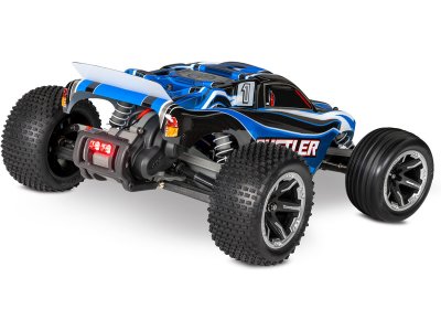 Traxxas Rustler 1:10 RTR červený s LED osvětlením
