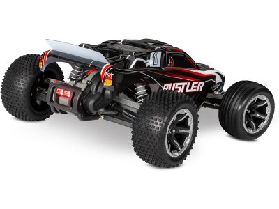Traxxas Rustler 1:10 RTR červený s LED osvětlením