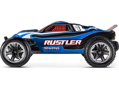 Traxxas Rustler 1:10 RTR červený s LED osvětlením