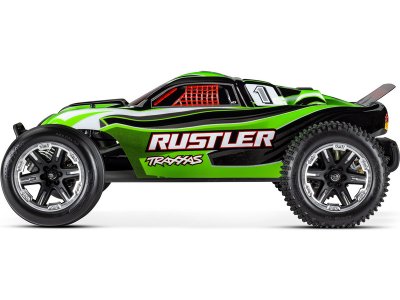 Traxxas Rustler 1:10 RTR červený s LED osvětlením