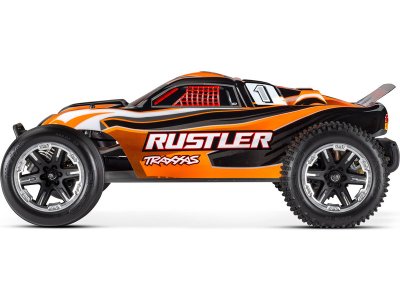Traxxas Rustler 1:10 RTR červený s LED osvětlením
