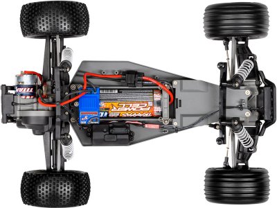 Traxxas Rustler 1:10 RTR červený s LED osvětlením