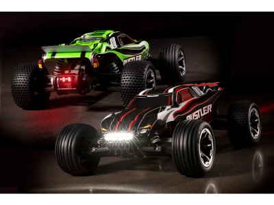 Traxxas Rustler 1:10 RTR červený s LED osvětlením
