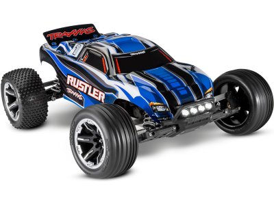 Traxxas Rustler 1:10 RTR červený s LED osvětlením