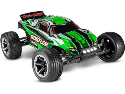 Traxxas Rustler 1:10 RTR červený s LED osvětlením
