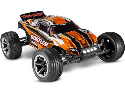 Traxxas Rustler 1:10 RTR červený s LED osvětlením