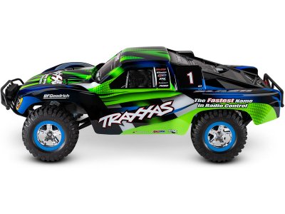 Traxxas Slash 1:10 RTR zelený s LED osvětlením