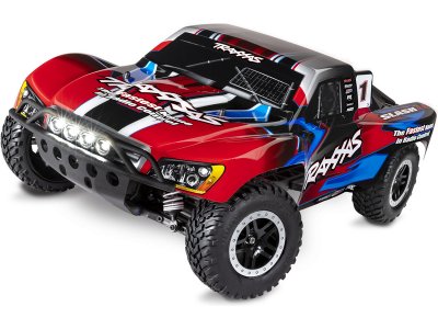 Traxxas Slash 4WD 1:10 RTR červený s LED osvětlením