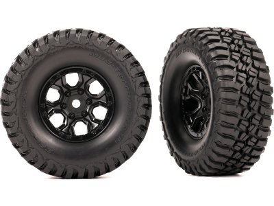 Traxxas kolo 1.0", disk spoke, pneu BFGoodrich Mud-Terrain T/A KM3 (2)